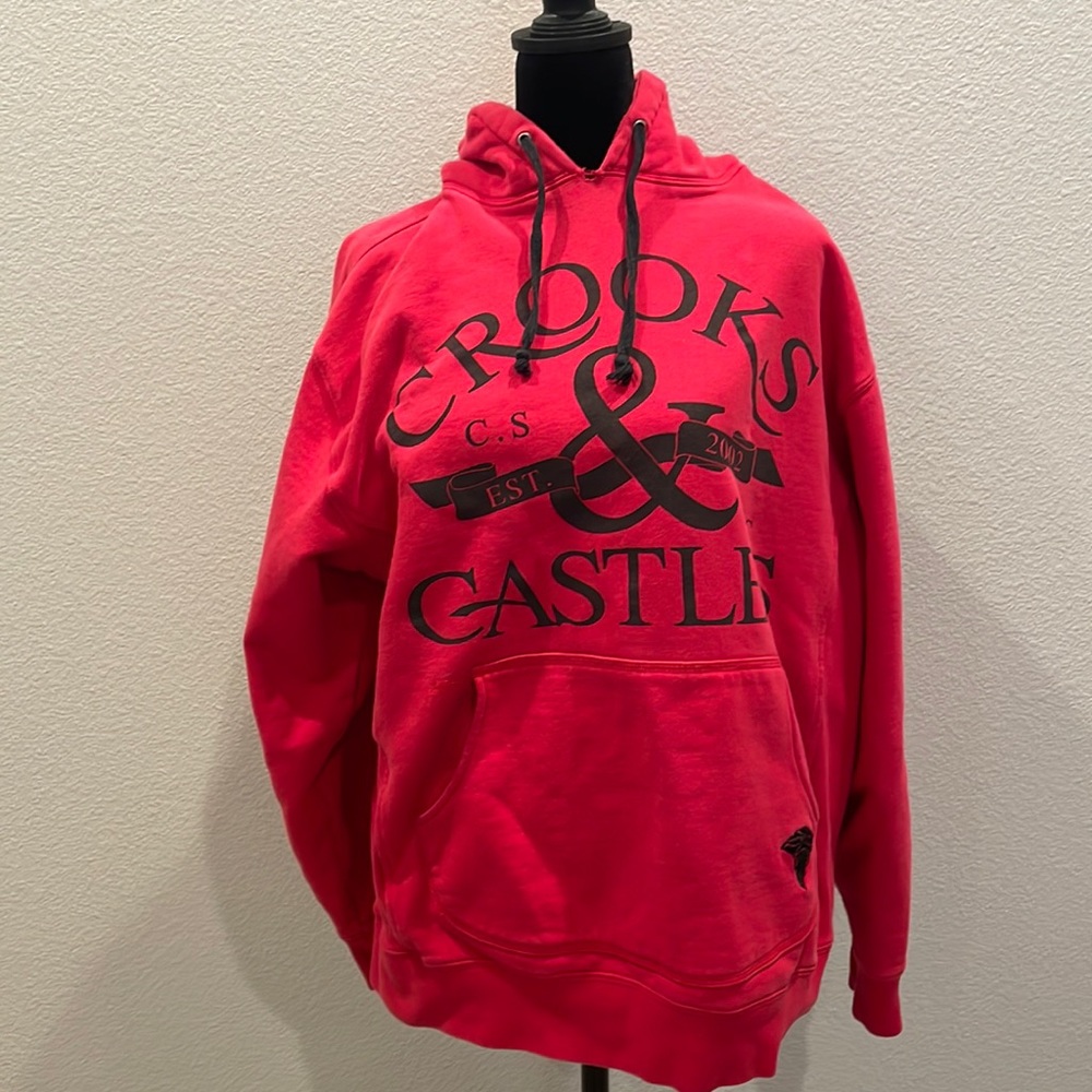 Crooks and Castles Red Hoodie - Large